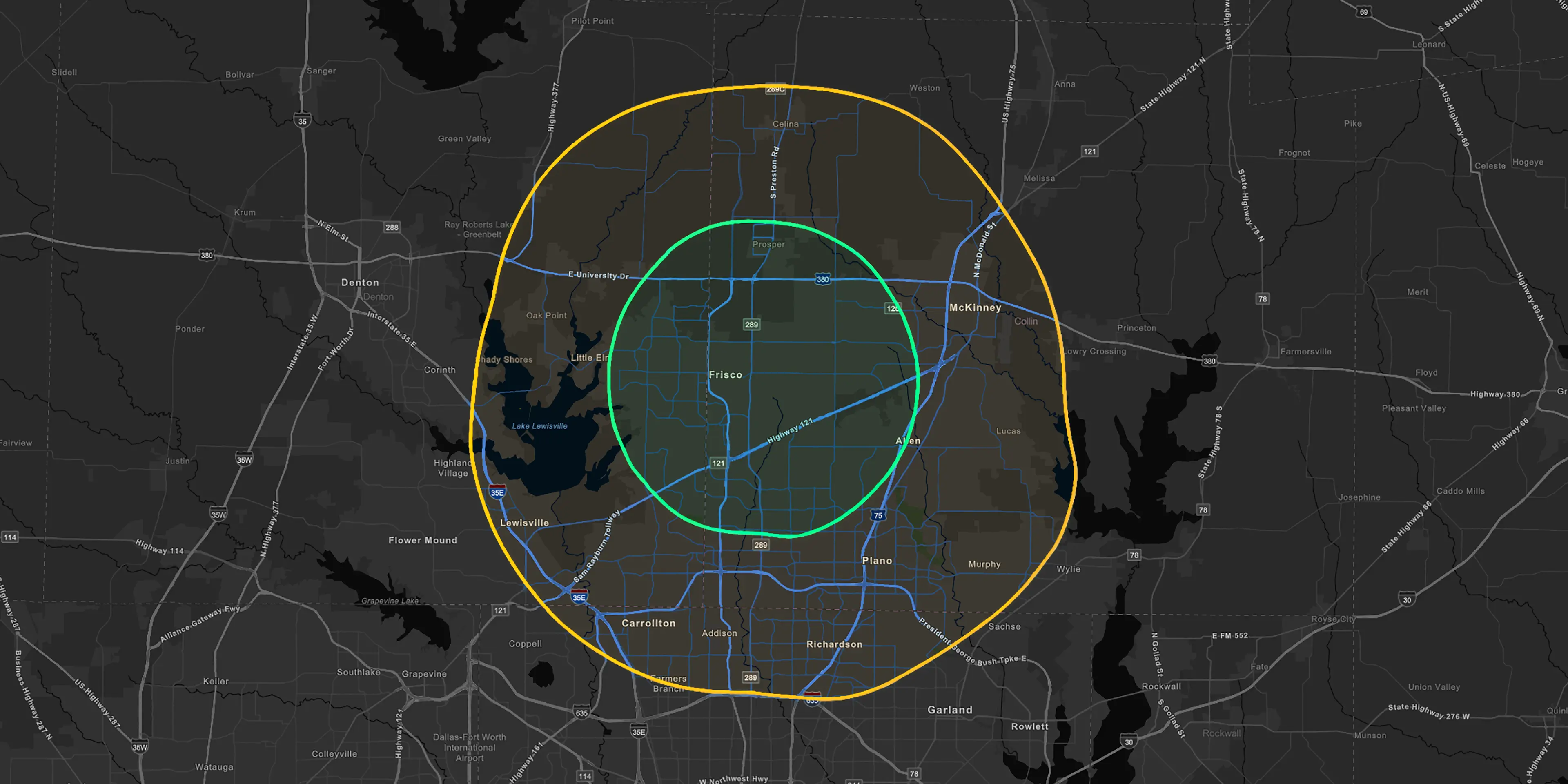 KREN Service Area Map